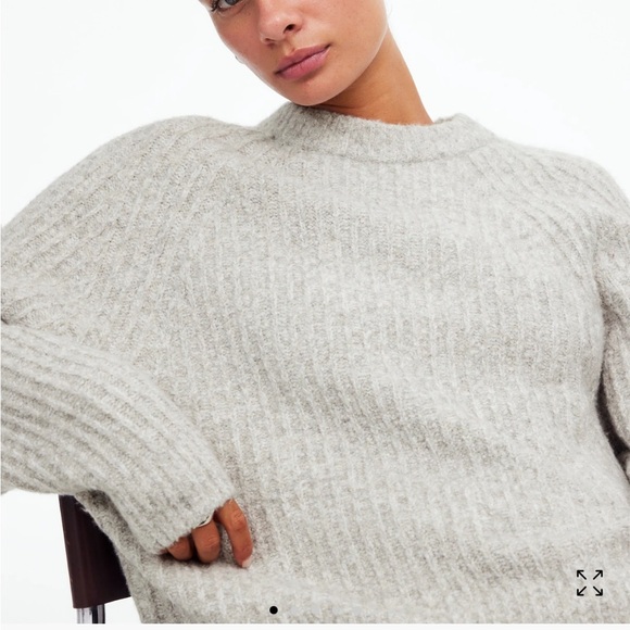 Madewell Ribbed Cotton-Blend Sweater - Picture 4 of 5